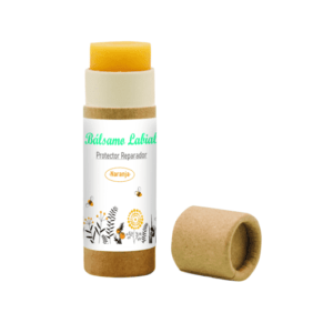 balsamo, labial, naranja