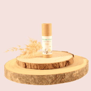balsamo, labial, naranja