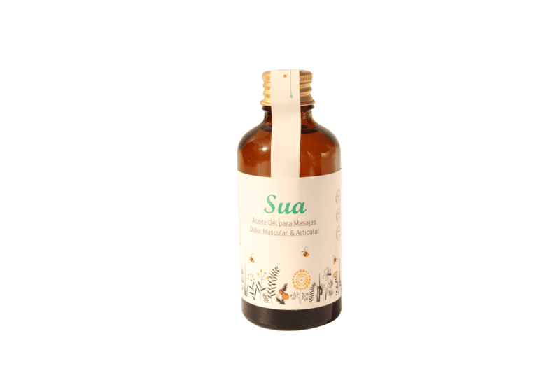 Sua, aceite-gel, masajes